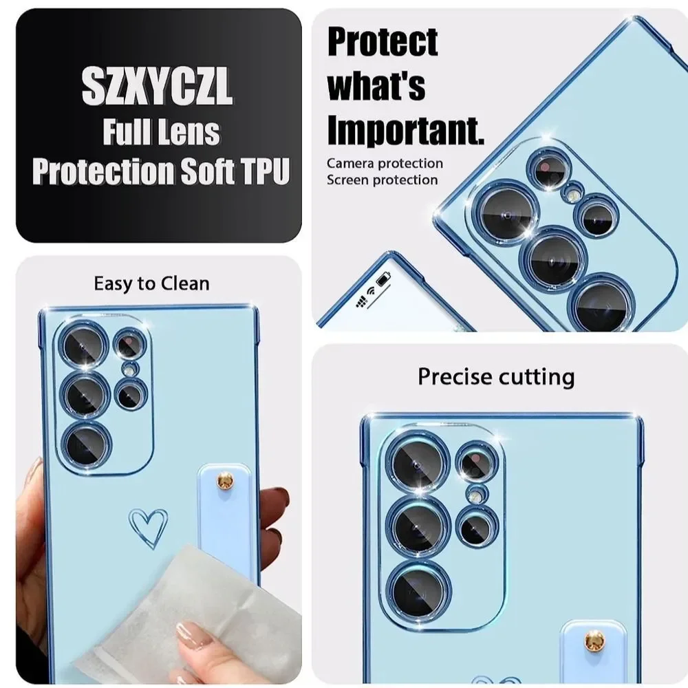 💕$1 Bundled Blue Soft TPU Phone Case with Airbag Protection